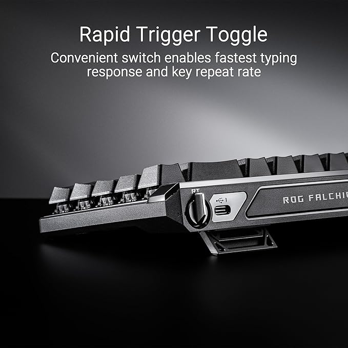 ASUS ROG Falchion Ace HFX 65 Analog Gaming Keyboard ABS Keycaps, AR layout -Black ASUS ROG Falchion Ace HFX 65 Analog Gaming Keyboard ABS Keycaps, AR layout -Black